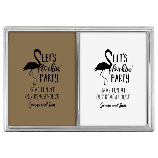 Let's Flockin' Party Double Deck Playing Cards