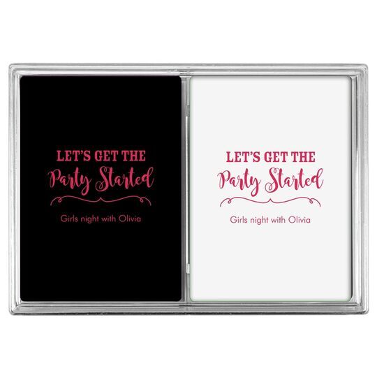 Let's Get the Party Started Double Deck Playing Cards