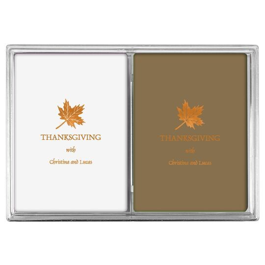 Little Autumn Leaf Double Deck Playing Cards