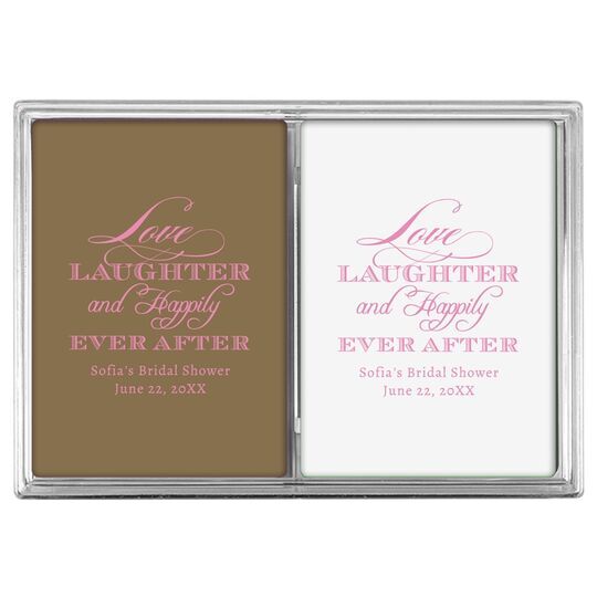 Love Laughter Ever After Double Deck Playing Cards