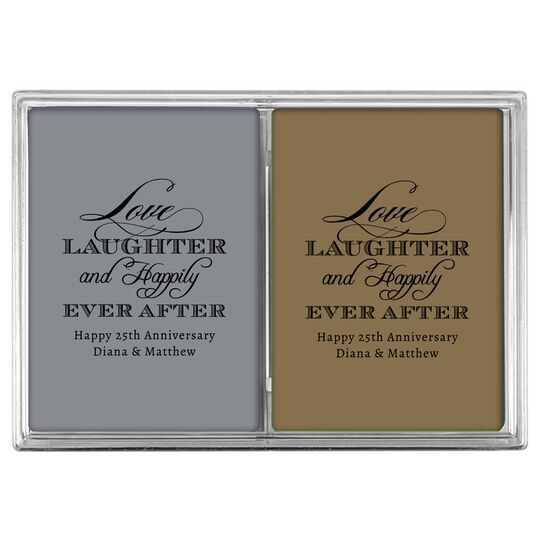 Love Laughter Ever After Double Deck Playing Cards