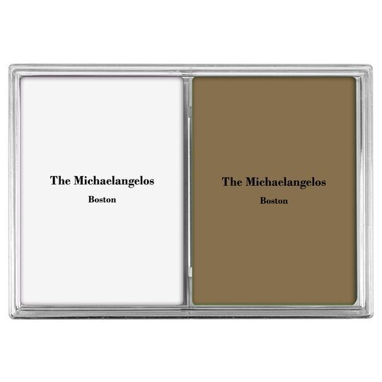 Michaelangelo Double Deck Playing Cards