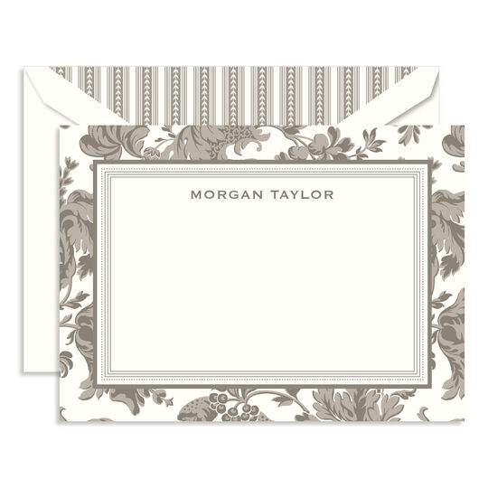 Warm Grey Flat Note Cards