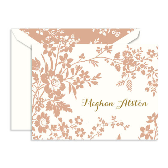 Blush Folded Note Cards