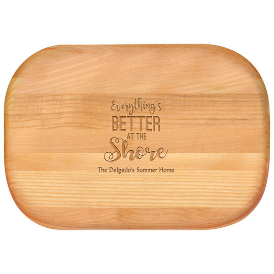 Everything's Better at the Shore Small 10-inch Wood Bar Board
