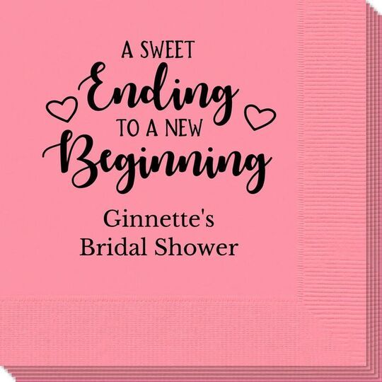 A Sweet Ending to a New Beginning Napkins