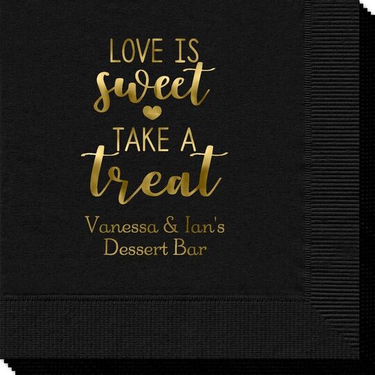 Love is Sweet Take a Treat Napkins