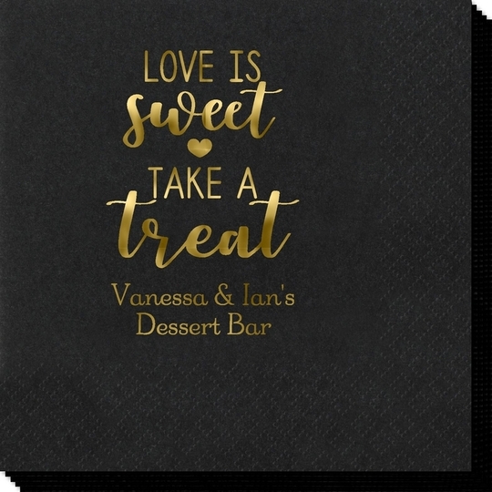 Love is Sweet Take a Treat Napkins