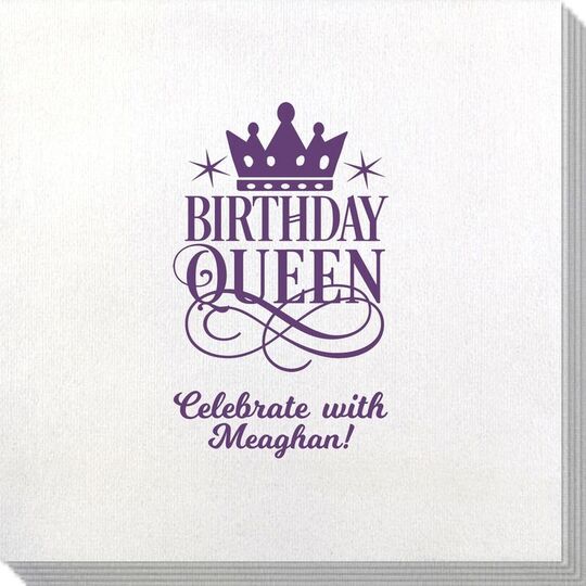 Birthday Queen Bamboo Luxe Napkins