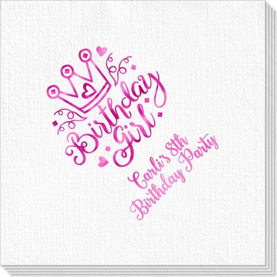 Birthday Girl Deville Napkins