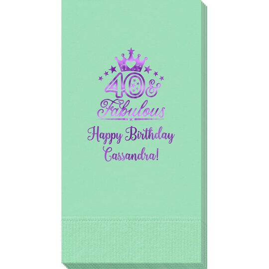 40 & Fabulous Crown Guest Towels