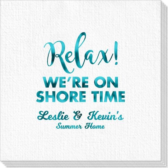 Relax We're On Shore Time Deville Napkins