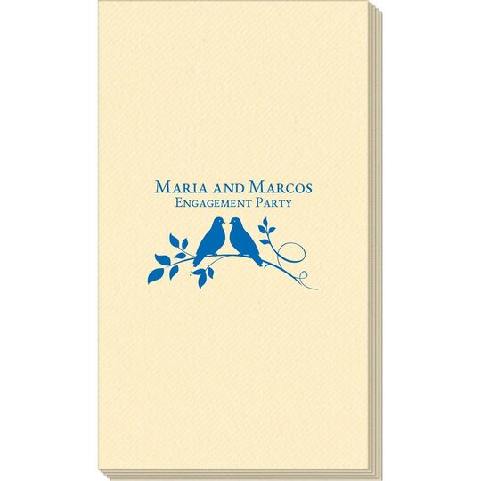 Birds on a Branch Linen Like Guest Towels