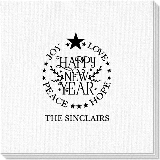 Happy New Year Deville Napkins