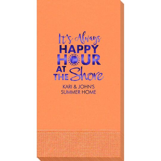 It's Always Happy Hour at the Shore Guest Towels