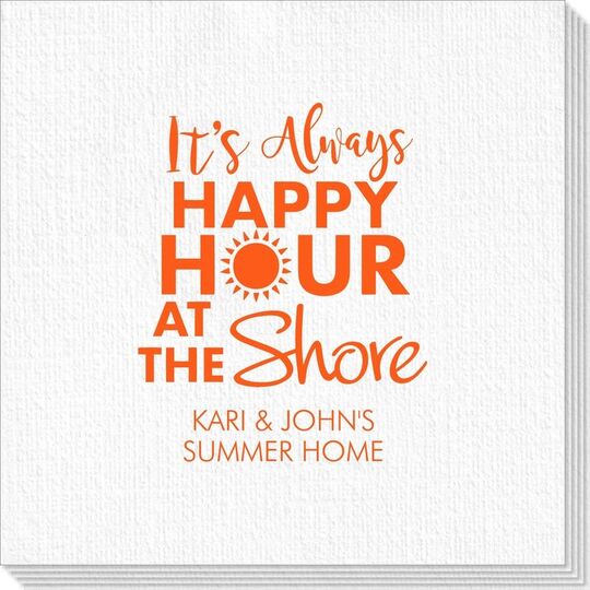 It's Always Happy Hour at the Shore Deville Napkins