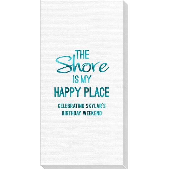 The Shore Is My Happy Place Deville Guest Towels