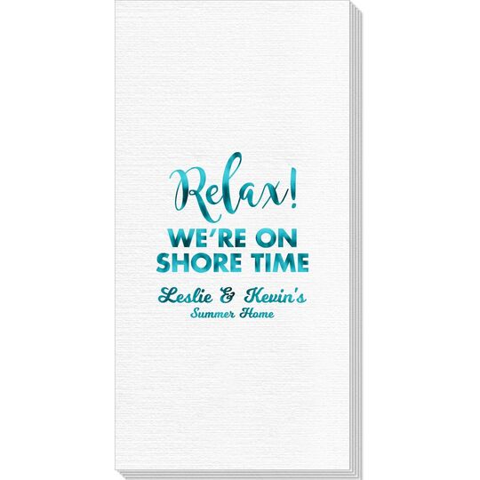 Relax We're On Shore Time Deville Guest Towels
