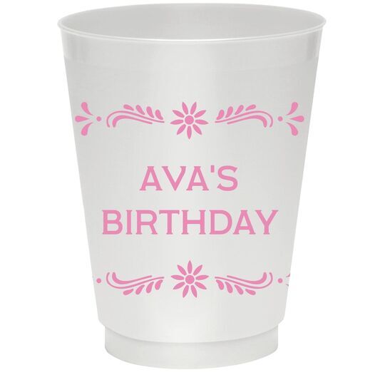 Fiesta Frame Colored Shatterproof Cups