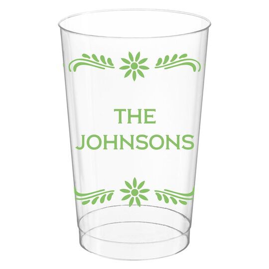 Fiesta Frame Clear Plastic Cups