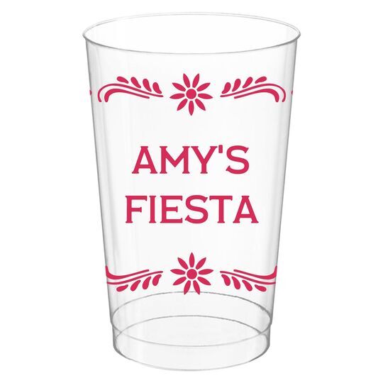 Fiesta Frame Clear Plastic Cups