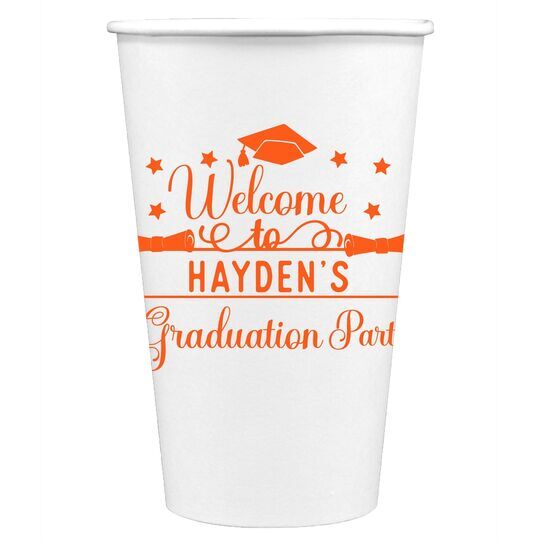 Graduation Party Paper Coffee Cups
