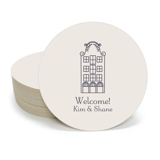 Sweet Apartment Round Coasters