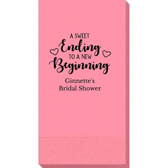 A Sweet Ending to a New Beginning Guest Towels