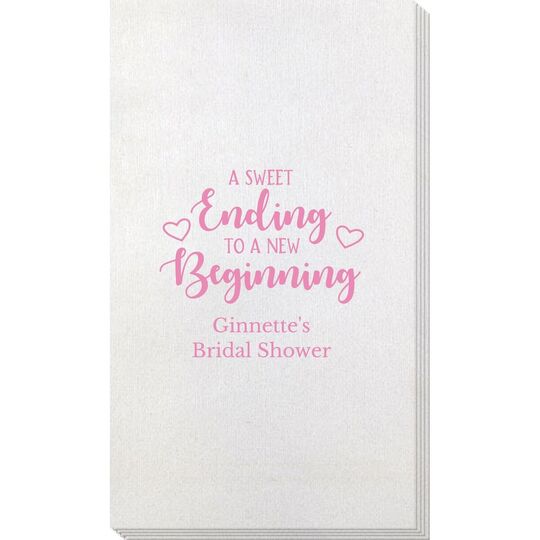 A Sweet Ending to a New Beginning Bamboo Luxe Guest Towels