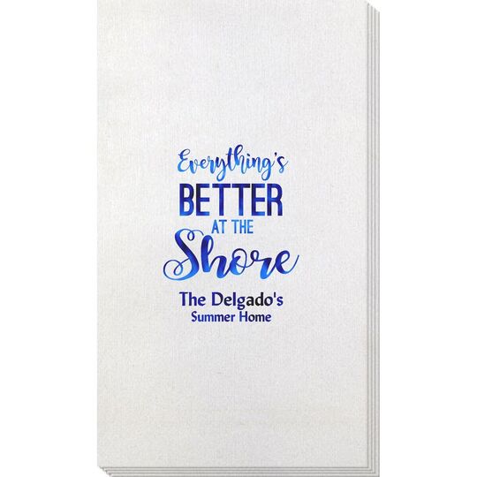 Everything's Better at the Shore Bamboo Luxe Guest Towels