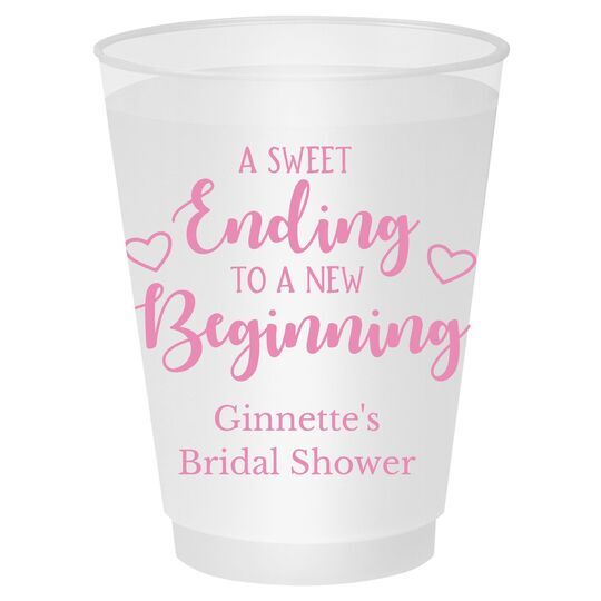 A Sweet Ending to a New Beginning Shatterproof Cups