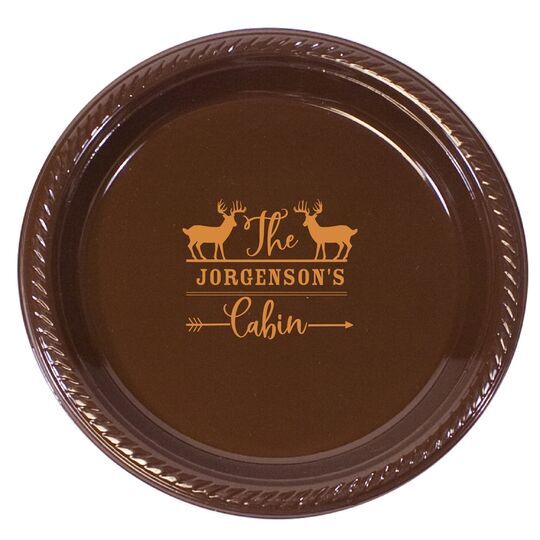 Family Cabin Plastic Plates