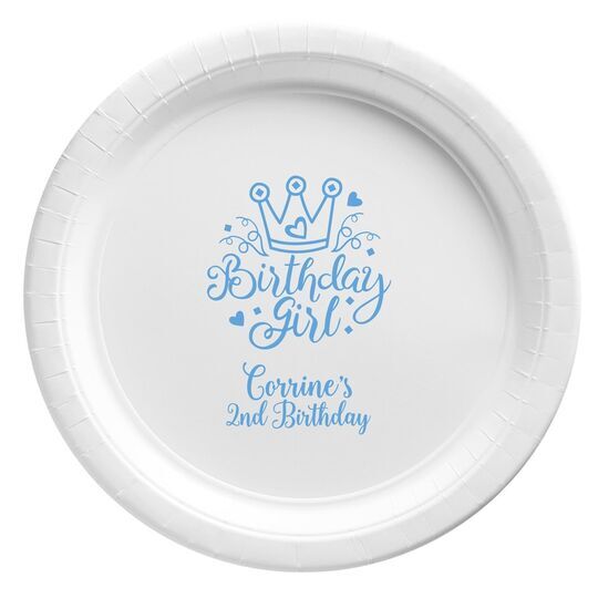 Birthday Girl Paper Plates