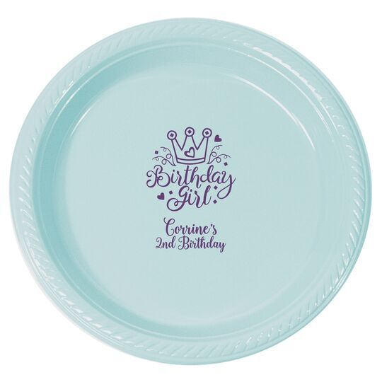 Birthday Girl Plastic Plates