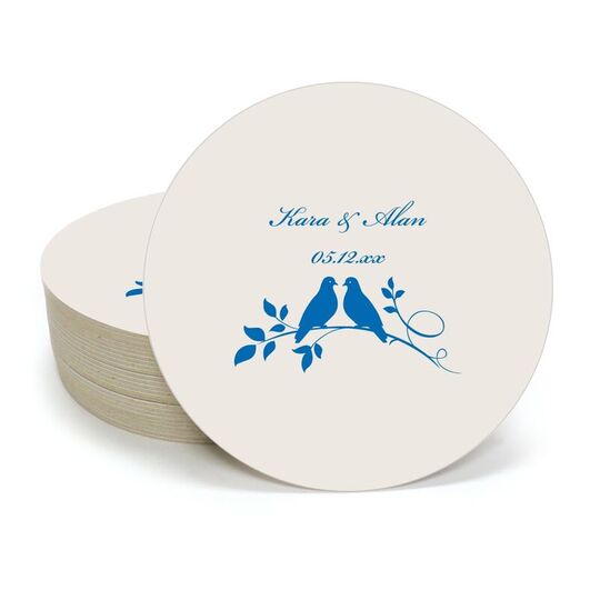 Birds on a Branch Round Coasters