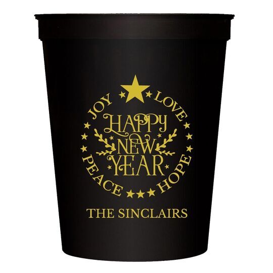 Happy New Year Stadium Cups