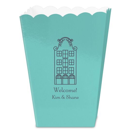 Sweet Apartment Mini Popcorn Boxes