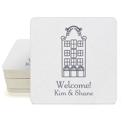 Sweet Apartment Square Coasters