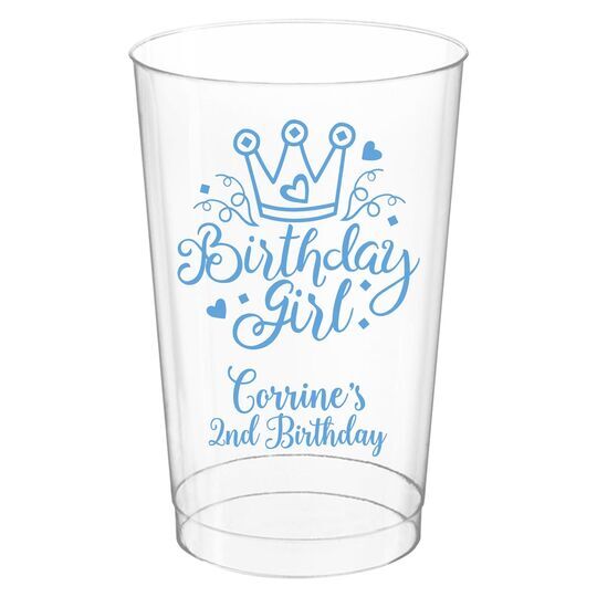 Birthday Girl Clear Plastic Cups