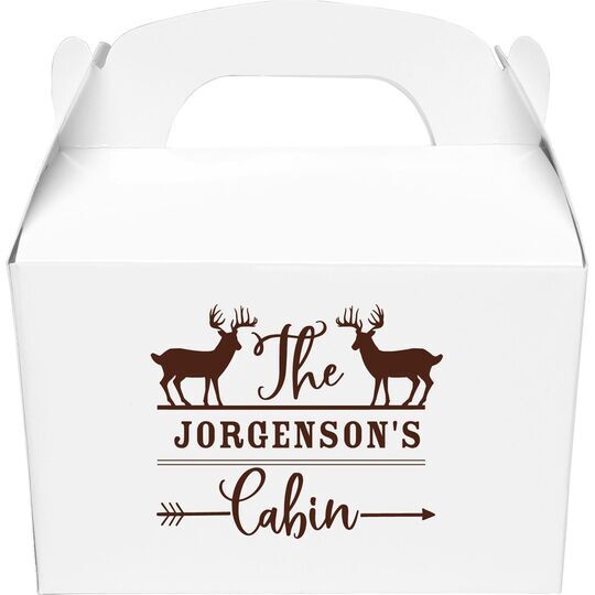 Family Cabin Gable Favor Boxes