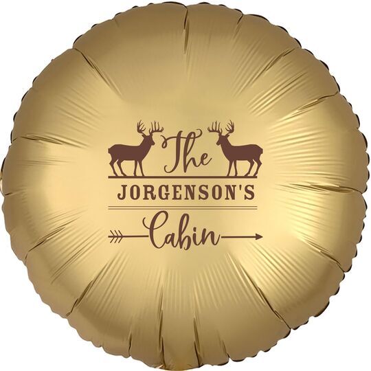 Family Cabin Mylar Balloons