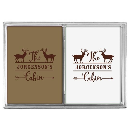 Family Cabin Double Deck Playing Cards