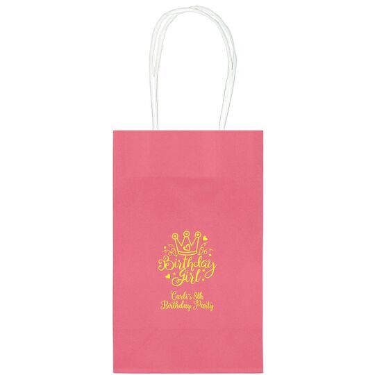 Birthday Girl Medium Twisted Handled Bags