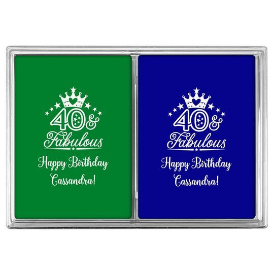 40 & Fabulous Crown Double Deck Playing Cards