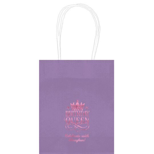 Birthday Queen Mini Twisted Handled Bags