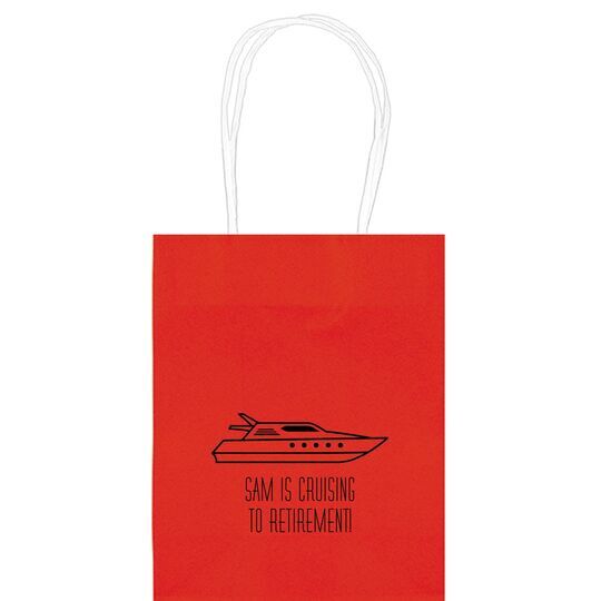 Outlined Yacht Mini Twisted Handled Bags