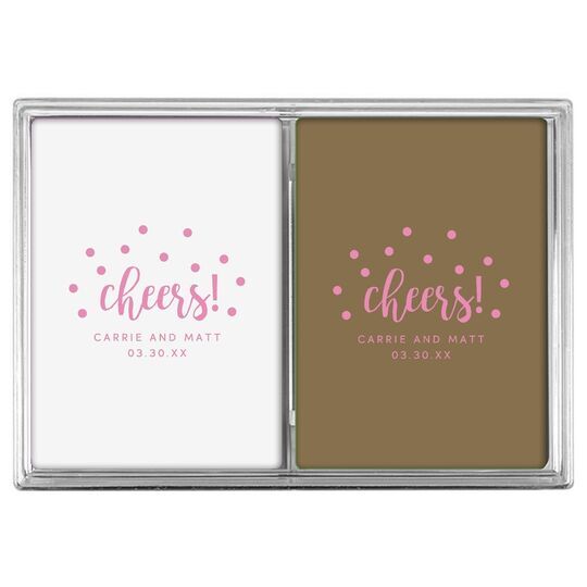 Confetti Dots Cheers Double Deck Playing Cards