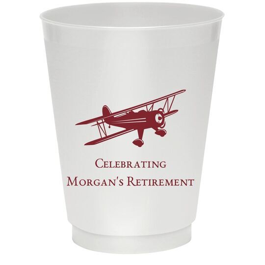 Biplane Colored Shatterproof Cups
