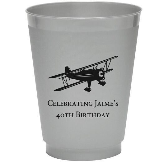 Biplane Colored Shatterproof Cups