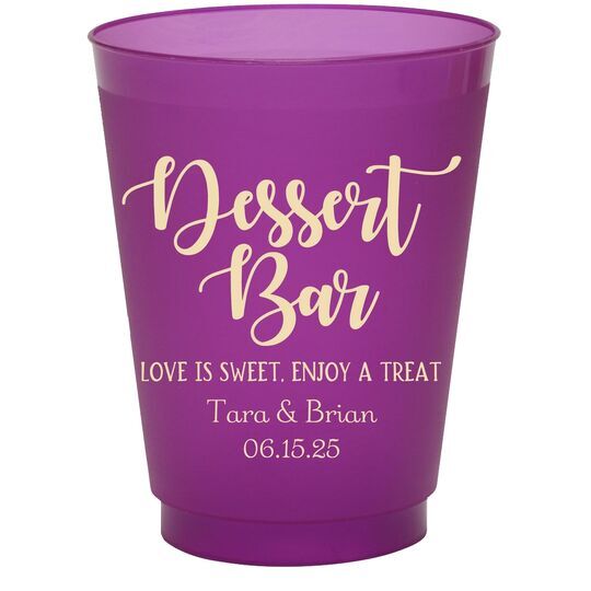 Dessert Bar Colored Shatterproof Cups